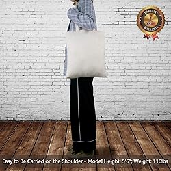 TOPDesign 12-Pack Economical 16"x15" Cotton Tote