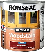 Ronseal 10 Year Woodstain Mahogany 750ml Exterior Exterior Wood Finish view 4