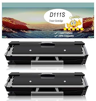 2 Toner mit neuster Chip kompatibel zu Samsung MLT-D111S für Samsung Xpress M2020 M2020W M2022 M2022W M2070 M2070W M2070FW M2
