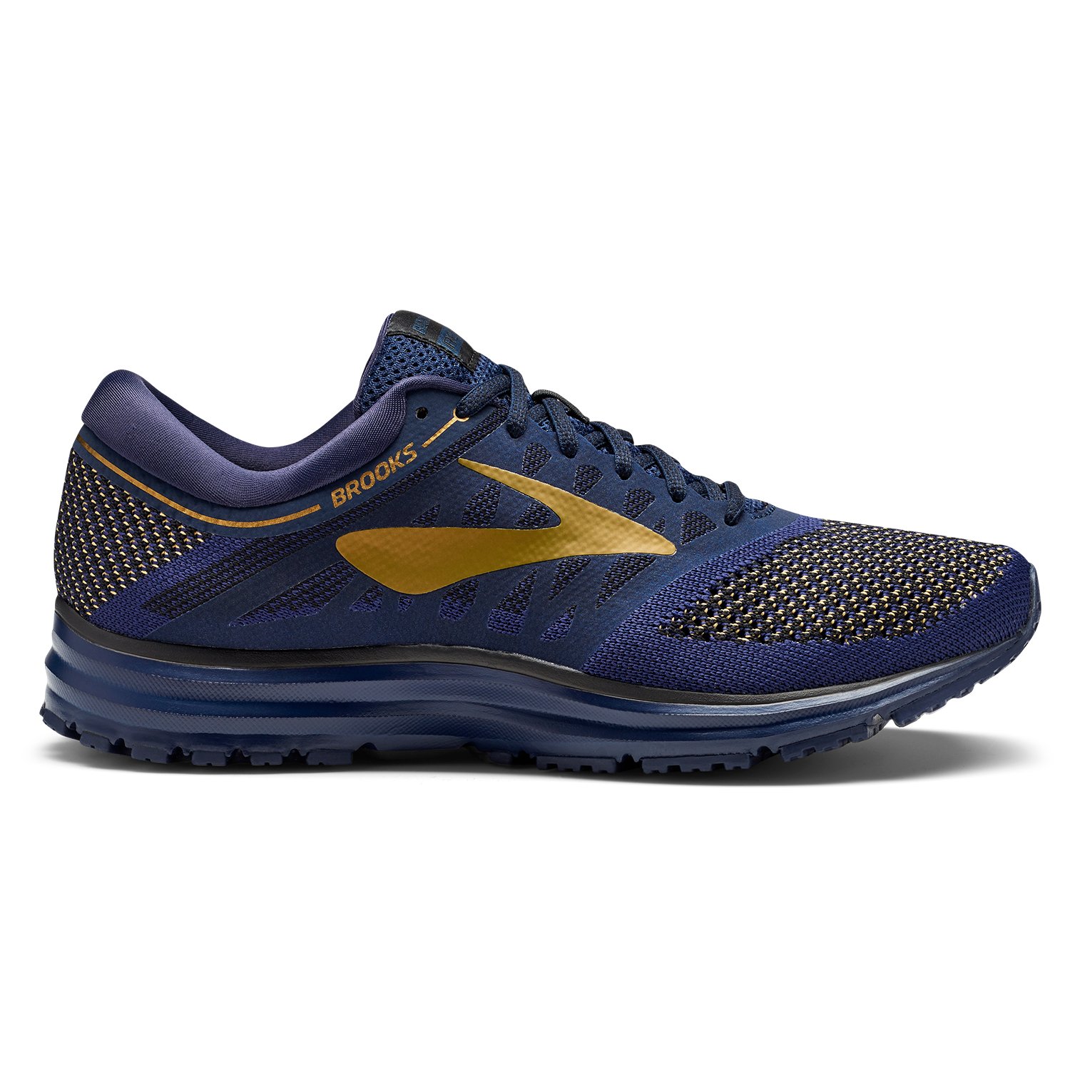 高質で安価 ランニング Brooks ブルックス メンズ Navy Gold Black Medium D 11 5 B072f81vld レベル ランニングシューズ レビュー高評価の商品 Igu Ac In