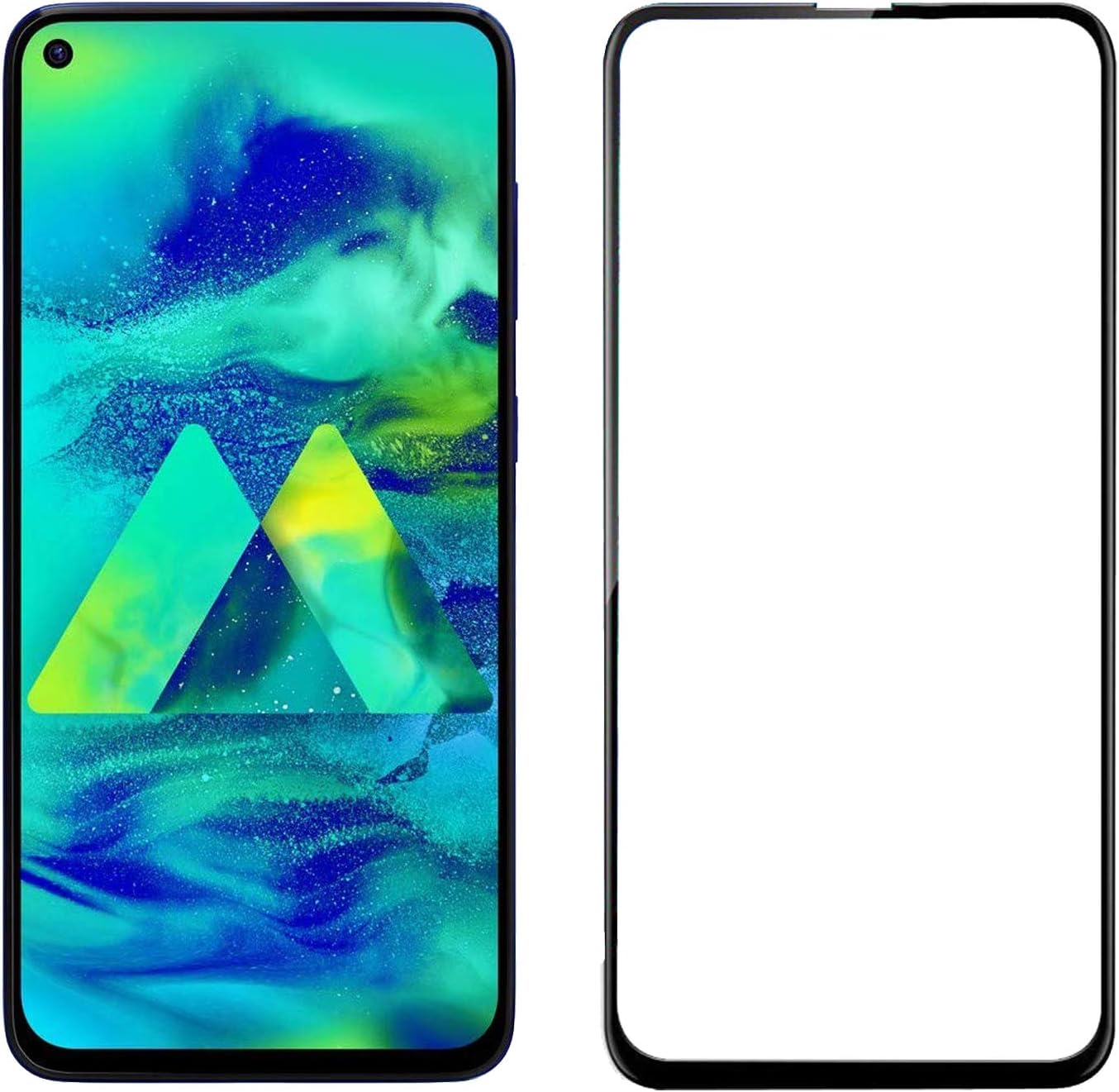 POPIO Tempered Glass Screen Protector Compatible for Samsung Galaxy M40 / A60 with Edge to Edge Coverage and Easy…