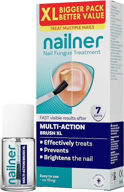 Nailner 2-in-1 Fungal Nail Treatment Brush 14 ml XL Pack