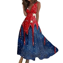 CHRATLHI Womens Fourth of July Dress Summer Sexy