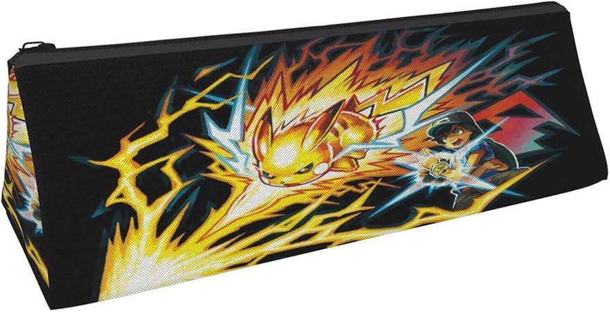 Amazon ピカチュウ ポケモン 筆箱 ペンケース 小物入れ ふでばこ 三角 大容量 人気 おしゃれ シンプル オフィス 男の子 女の子 高校生 中学生 小学生 アニメ グッズ 雑貨 ペンケース 文房具 オフィス用品