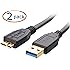 Cable Matters 2 Pack, SuperSpeed USB 3.0 Type A to Micro-B Cable in Black 3 Feet