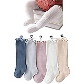 Apone Fatu Baby Knee High Socks Newborn Infants Toddlers Cotton Uniform Stockings Warm Cotton Boys Girls Stockings