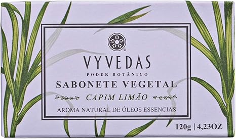 Sabonete em Barra Lemongrass - 120G, Vyvedas 