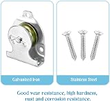 Jubaopen 3PCS Mounted Pulley Block 190kg Load Single Crane Ball Bearing Swivel view 4