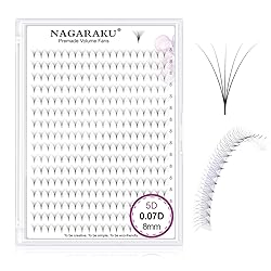 NAGARAKU Premade Fans Eyelash Extensions 320 Fans