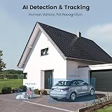 aosu Floodlight Security Camera Outdoor 3K UHD 360 PTZ 2.4GHz WiFi view 4