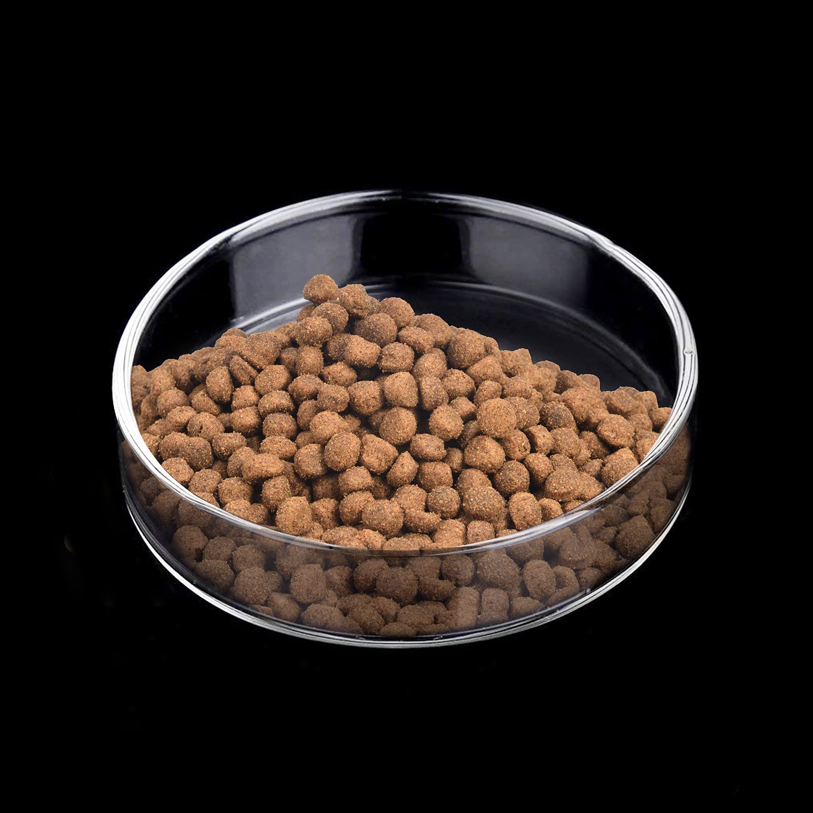 WEAVERBIRD 1pcs Aquarium Shrimp Feeder Bowl,80mm Aquarium Shrimp Feeding Dish,Fish’s Tanks Accessories,Fish Tank Feeder Bowls Round Clear Dishes Tray for Shrimp Fish,Glass Pet Bowl