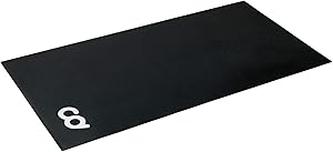 CyclingDeal Bicycle Trainer Hardwood Floor Carpet Protection Workout Mat for Indoor Cycle- Stationary Bike - for Peloton Spin Bikes -Thick Mats for Exercise Equipment - Treadmill