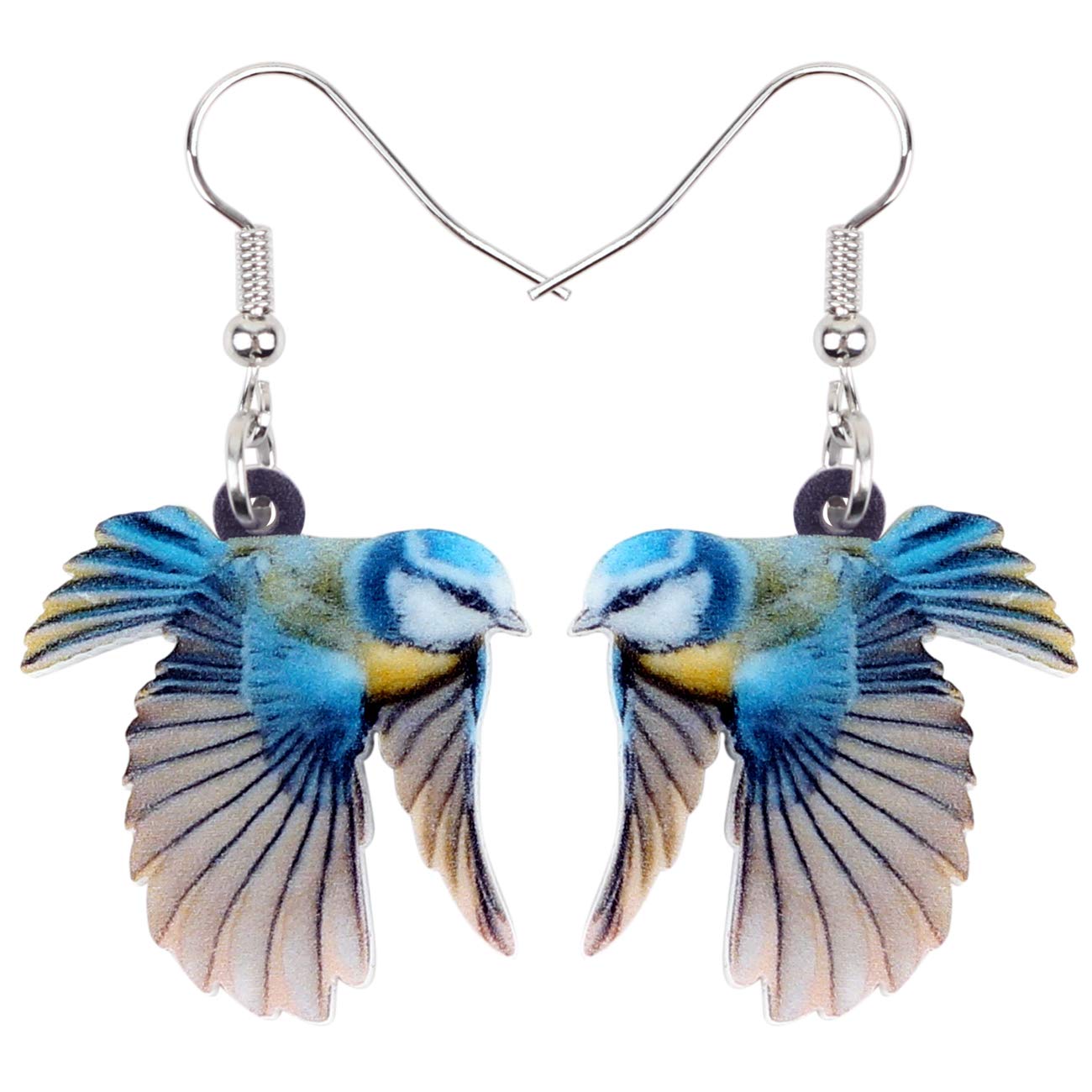 Bonsny Acrylic Drop Dangle Sweet Parrot Bird Earrings Jewelry For Women Kids Gift Charms accessories (Multicolor) โ image 1
