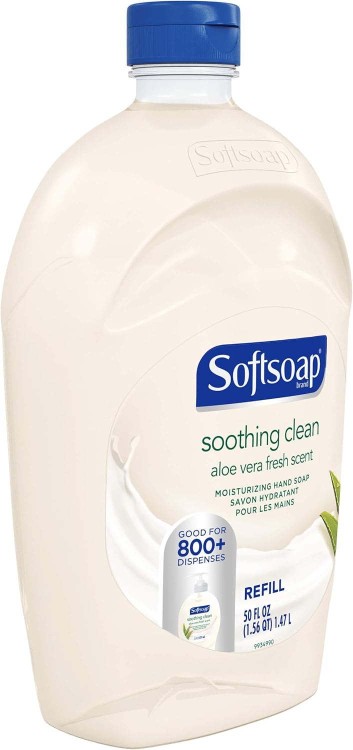 softsoap moisturizing hand soap refill with aloe