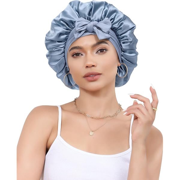 Amazon.com: Silk Bonnet for Sleeping 100% Mulberry Women  display picture 1