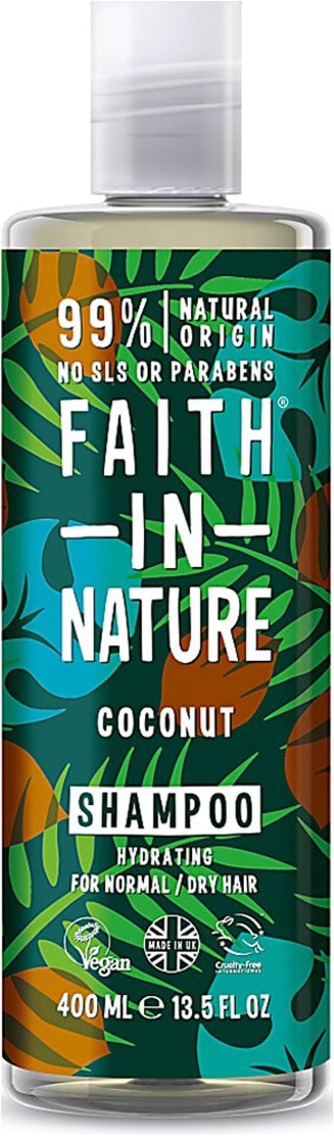 Faith in Nature Coconut Shampoo 400ml 4 Pack Bundle Pack
