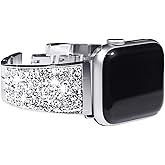NewWays for Apple Watch Band Sparkling Bling Crystal Bracelet 38mm 40mm 41mm 42mm 44mm 45mm 46mm Womens, iWatch Series 10 9 8 7 6 5 4 3 2 1 SE