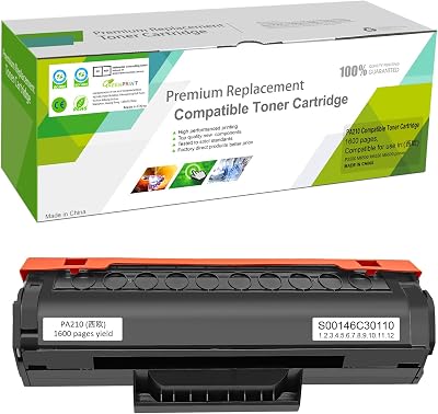 PA-210 PA210 Toner Cartridge Black 1600 Pages P2500W M6500NW M6600NW