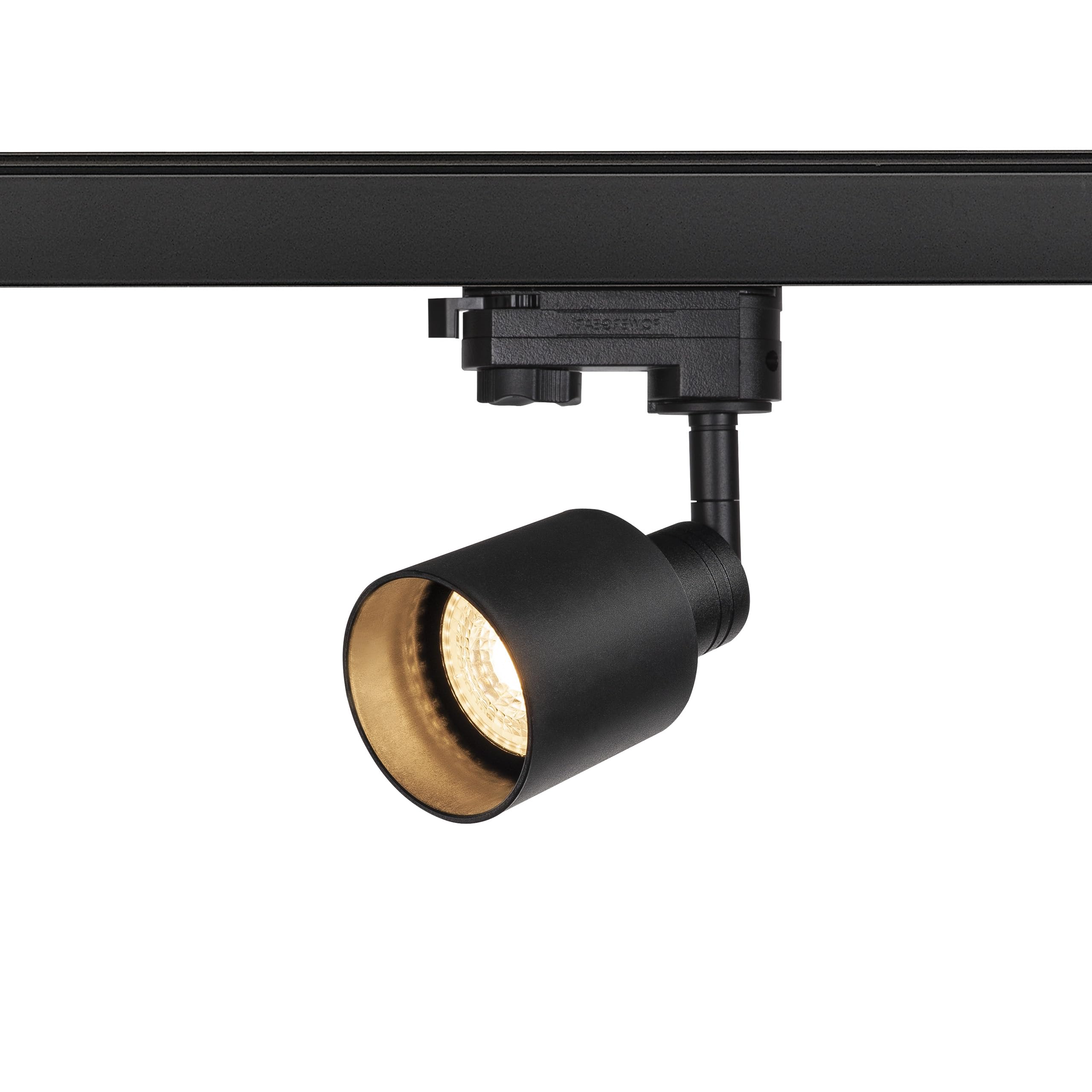 SLV 3-Phase System Spot Puri Track QPAR51 Glass/Spotlight, LED spot, Ceiling Spotlight, Ceiling Light, Track System, Indoor Lighting / GU10 10W Black