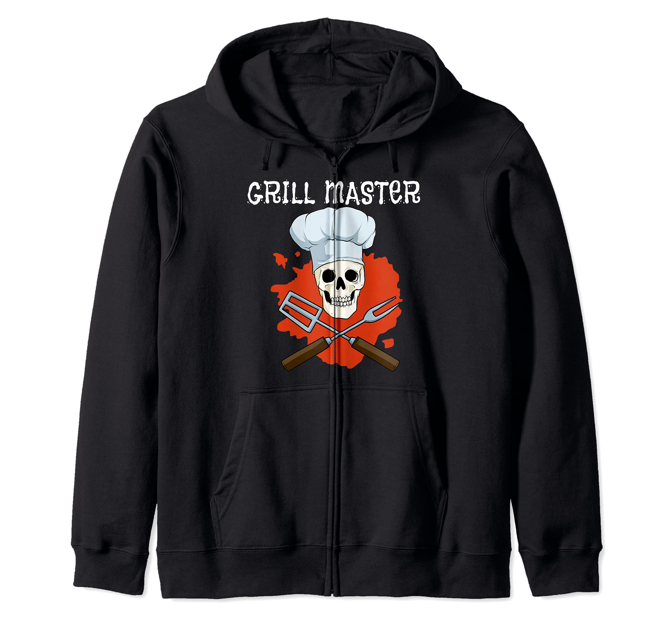 Funny BBQ Grill Master Grilling Barbecue Zip Hoodie