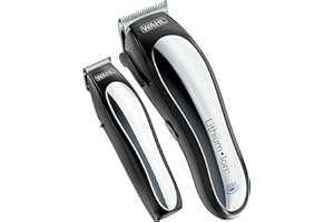 Wahl USA Clipper Rechargeable Lithium Ion Cordless Haircutting Clipper & Battery Trimming Combo Kit – Electric Clipper for Grooming Heads, Beards, & All Body Grooming – Model 79600-2101P