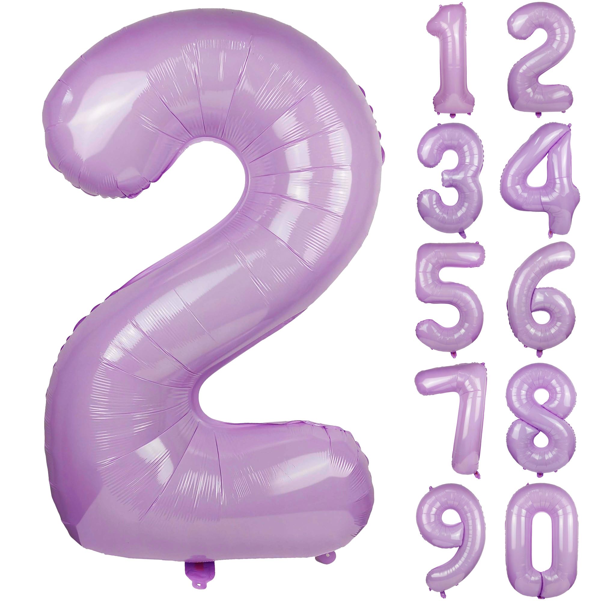 40" Macaron purple Number Balloons Helium Foil Mylar Balloon Birthday Party banquet Decoration 2