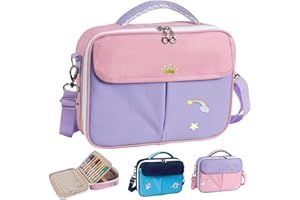 Aplufine Bible Case for Girls-Bible Covers for Boys-Bible Bags and Totes-Large Bible Cover with Shoulder Strap, Multiple Pockets for Highlighters, Notes, Pens, Book Gift for Boys, Girls, Teens