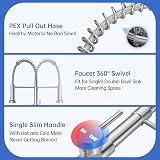 APPASO Kitchen Tap Sink Mixer with Pull Down Sprayer 360° Swivel Stainless view 9