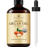 Handcraft Blends Moroccan Argan Oil - 4 Fl Oz | All Natural, Cold-Pressed, Premium Grade Carrier Oil, rich Vitamin E, for Hair, Skin, Nails, Massage &amp; Scalp Care
