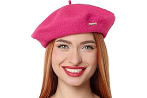 Classic Wool Berets for Women,Stylish French Beret Hats for Women Girls Lady Painters Hat