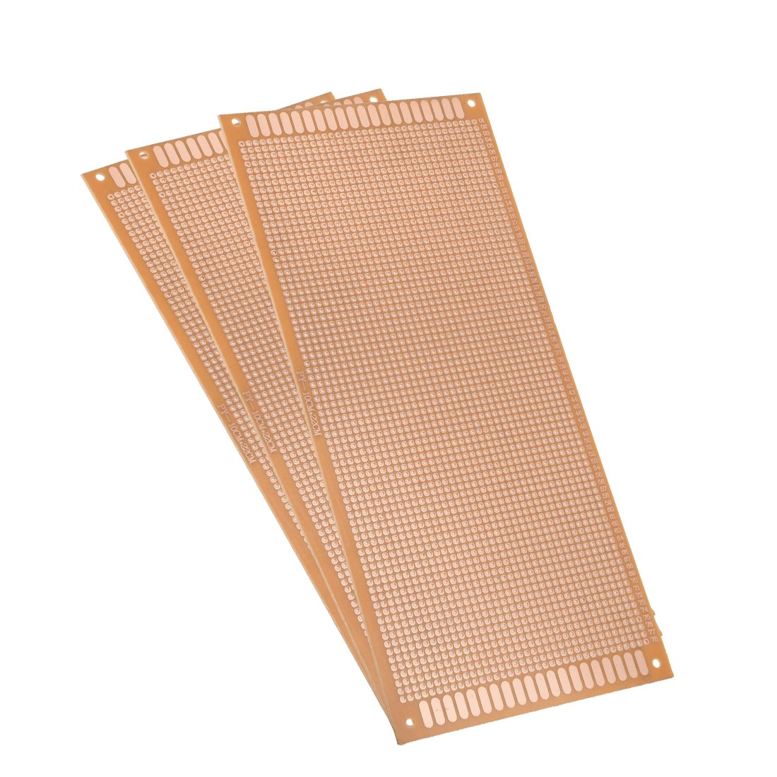 Sourcingmap 10x22cm Single Side Universal Paper Printed Circuit Board for DIY Soldering 3pcs