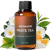 Aromadd Aromadd White Tea Diffuser Oil Inspired by Luxury Hotel Scent, Essential Oils for Waterless Diffuser, White Tea & Bergamot, Long-Lasting & Natural Home Fragrance - 3.38 fl oz (100 mL)