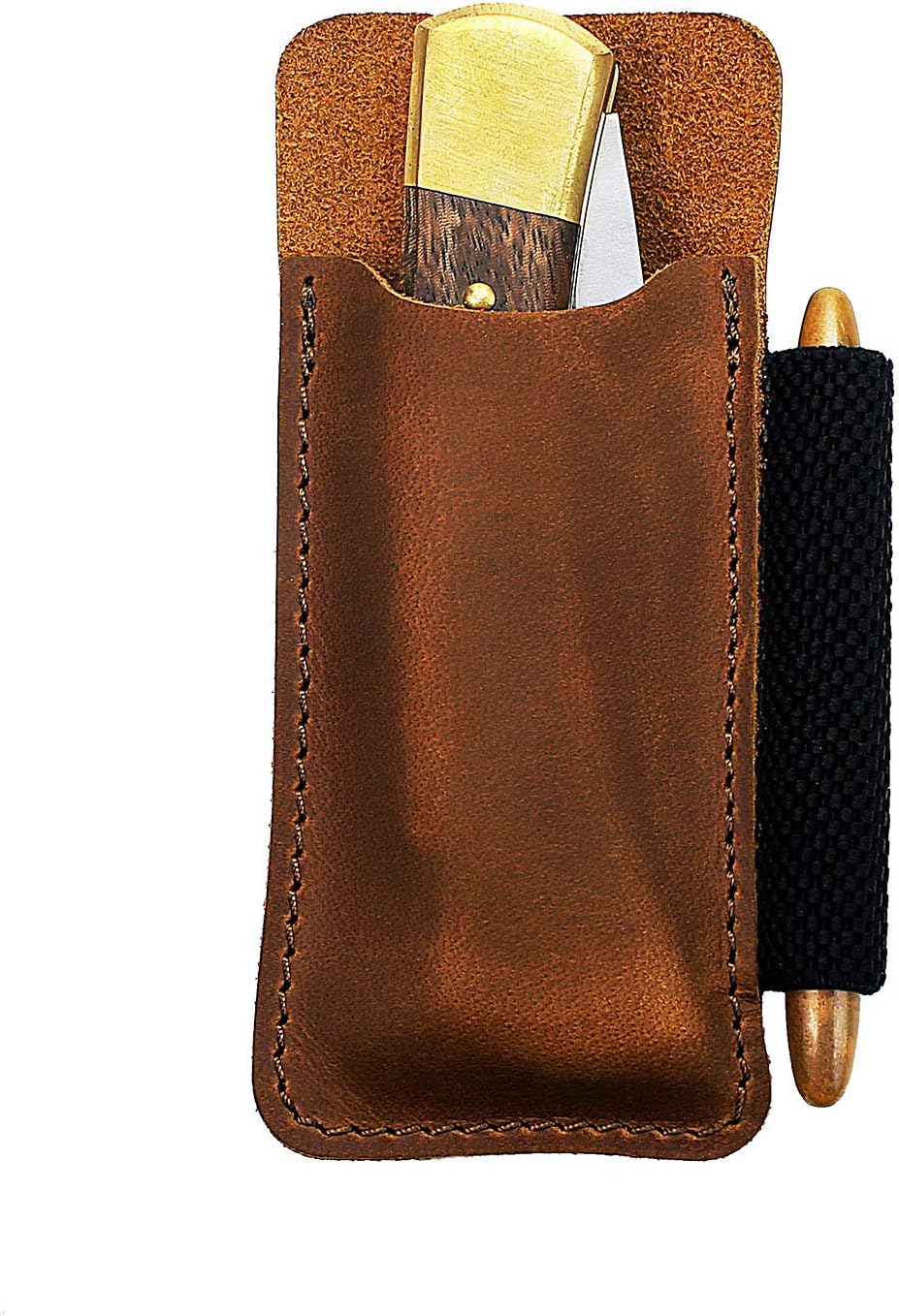 EASYANT Leather Pocket Organiser Pouch EDC Holster Belt Clip Sheath for