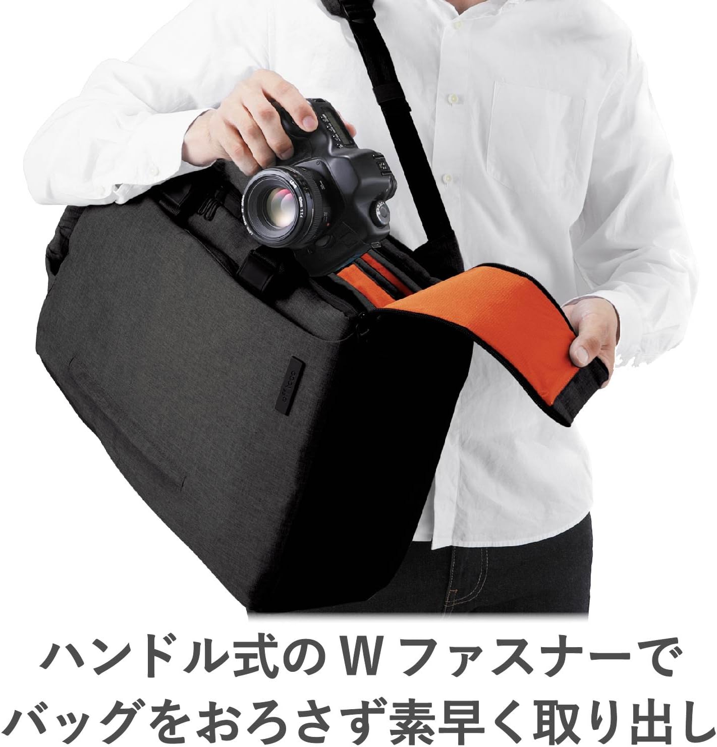 Amazon Co Jp エレコム カメラバッグ バックパック Off Toco ハイグレード Lサイズ 15 6inch Pc収納 参考収容寸法 カメラ収納部 270 110 190mm ブラック Dgb S037bk カメラ