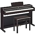 Yamaha Arius, Console Digital Weighted 88-Key Graded Hammer 3 Action, CFX Concert Grand Piano Sound, Includes Bench, Dark Rosewood (YDP165R)