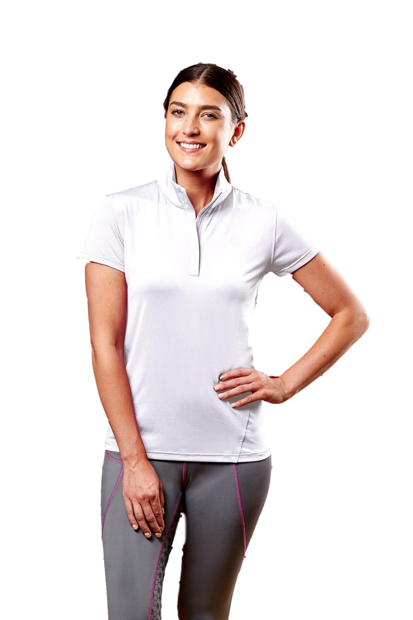 Dublin Glencoe Short Sleeve Performance Top White Ladies (XXL)