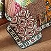 DaDa Bedding Collection Reversible Bohemian Real Patchwork 100% Cotton Dark Elegance 3-Piece Floral Quilt Cover Set, King