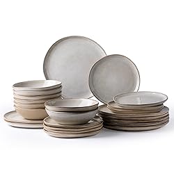 AmorArc Ceramic Dinnerware Sets,Handmade Reactive