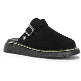NEEP Womens Suede Clogs Shoes with Back Strap Comfortable Latex Footbed Slip-on Slingback Mules 2025