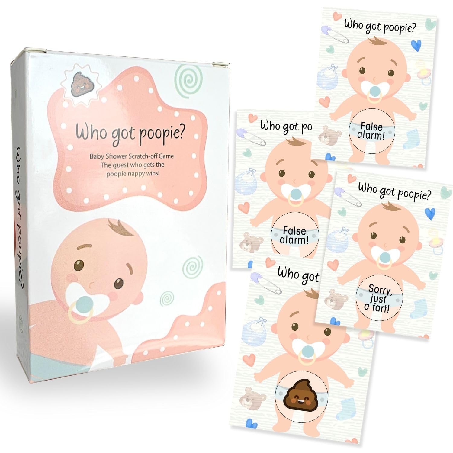 Forever Lily Baby Shower Games, Scratch Off Game, Silly Activity for Ice Breakers, Baby Shower Activity and Idea - 33 Guest Bundle