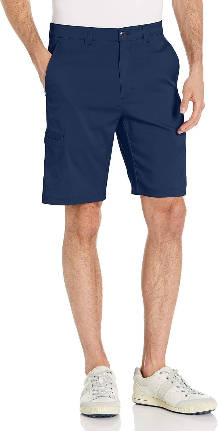 PGA TOUR Men's Flat Front Active Waistband Cargo Short