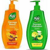 Nylle Shampoo Set, Damage Repair and Dryness Hydration, 13.5 fl oz Each, 2 Pack