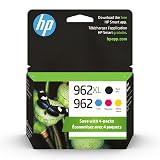 HP Original 962 Cyan, Magenta, Yellow / 962XL Black Ink Cartridges (4-Pack) | Works OfficeJet 9010 Series, OfficeJet Pro 9010, 9020 Series | Eligible for Instant Ink | 3JB34AN