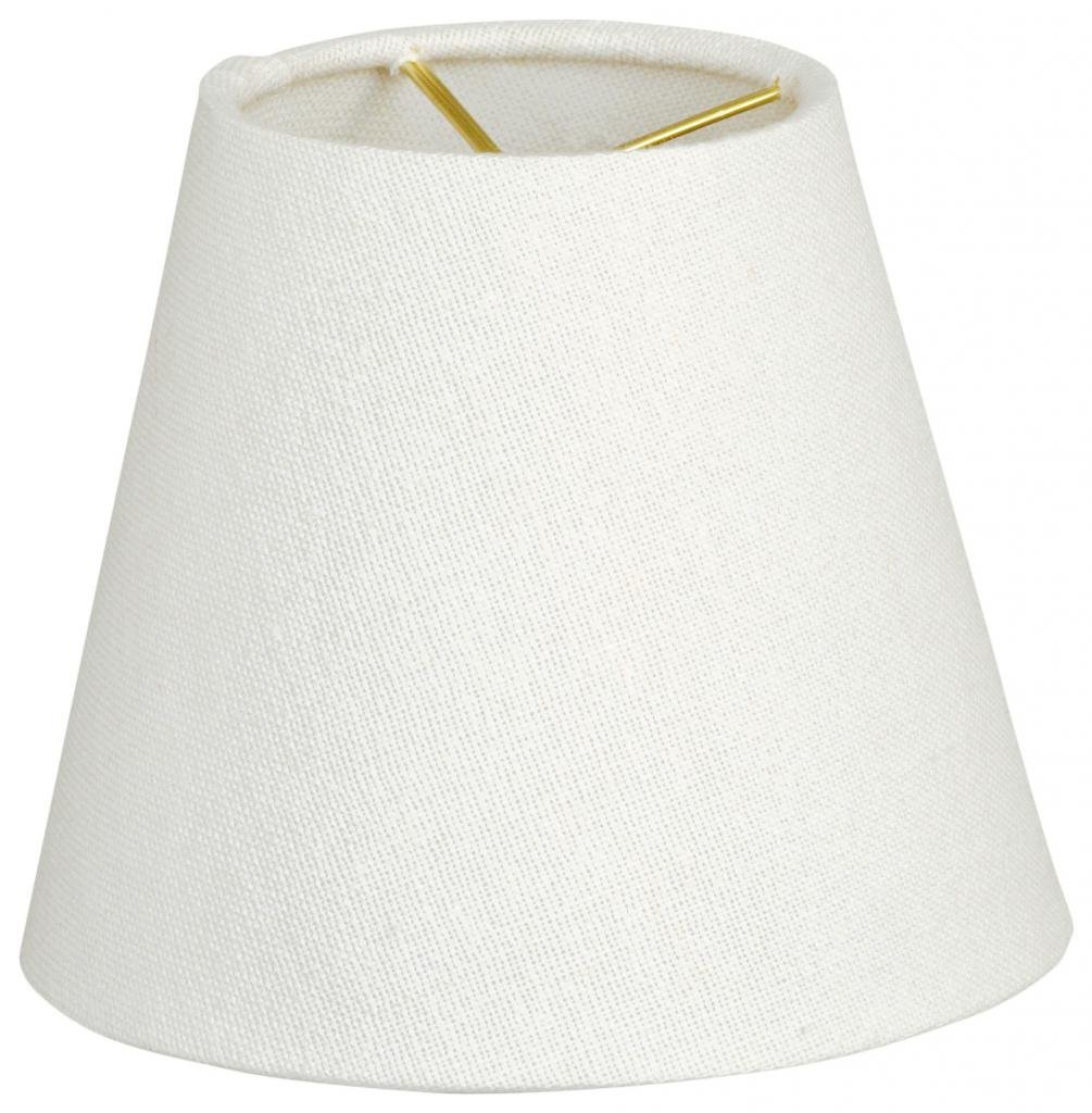 Royal Designs CS-920-6LNW Hardback Empire Linen White Chandelier Lamp Shade, White