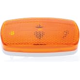 Optronics MC32AS Surface Mount Marker/Clearance Light - 4" x 2" x 1.125", Amber Lens with White Base