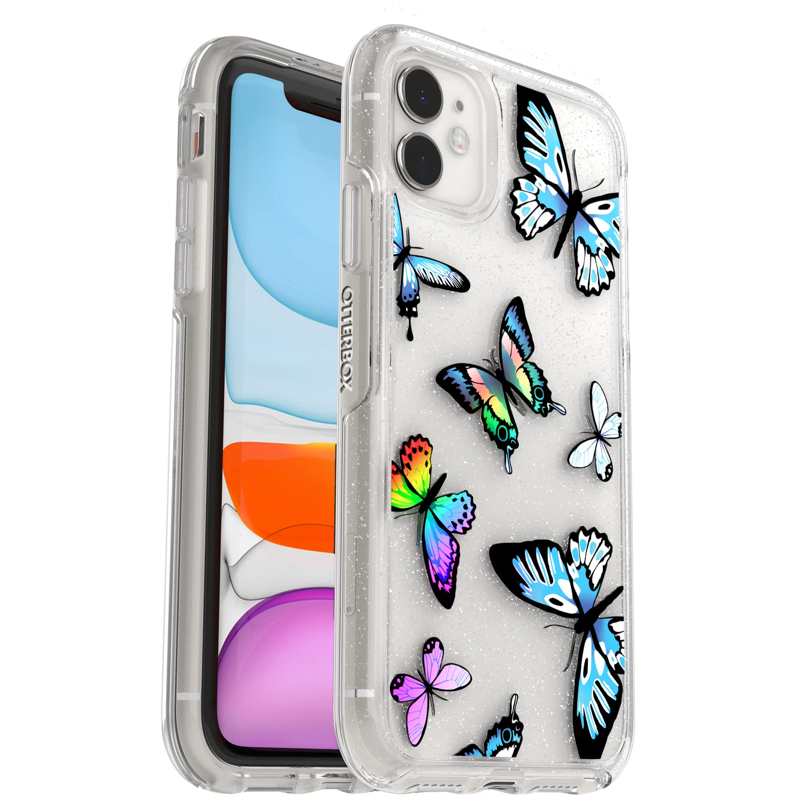 OtterBox Symmetry Clear Case for iPhone 11, Shockproof, Drop-Proof, Protective Thin Case, 3X Military Standard Tested, Butterfly
