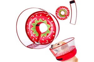 Inflatable Dog Cone Collar for Large Medium Small Dogs, Soft Dog Donut Collar Adjustable Recovery Cone for Pets After Surgery