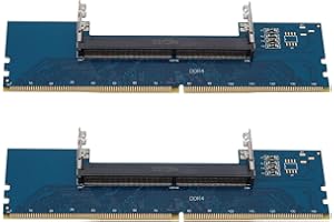 KUIOPYY 2X Laptop DDR4 SO-DIMM to Desktop DIMM Memory RAM Connector Adapter Desktop PC Memory Cards Converter Adaptor