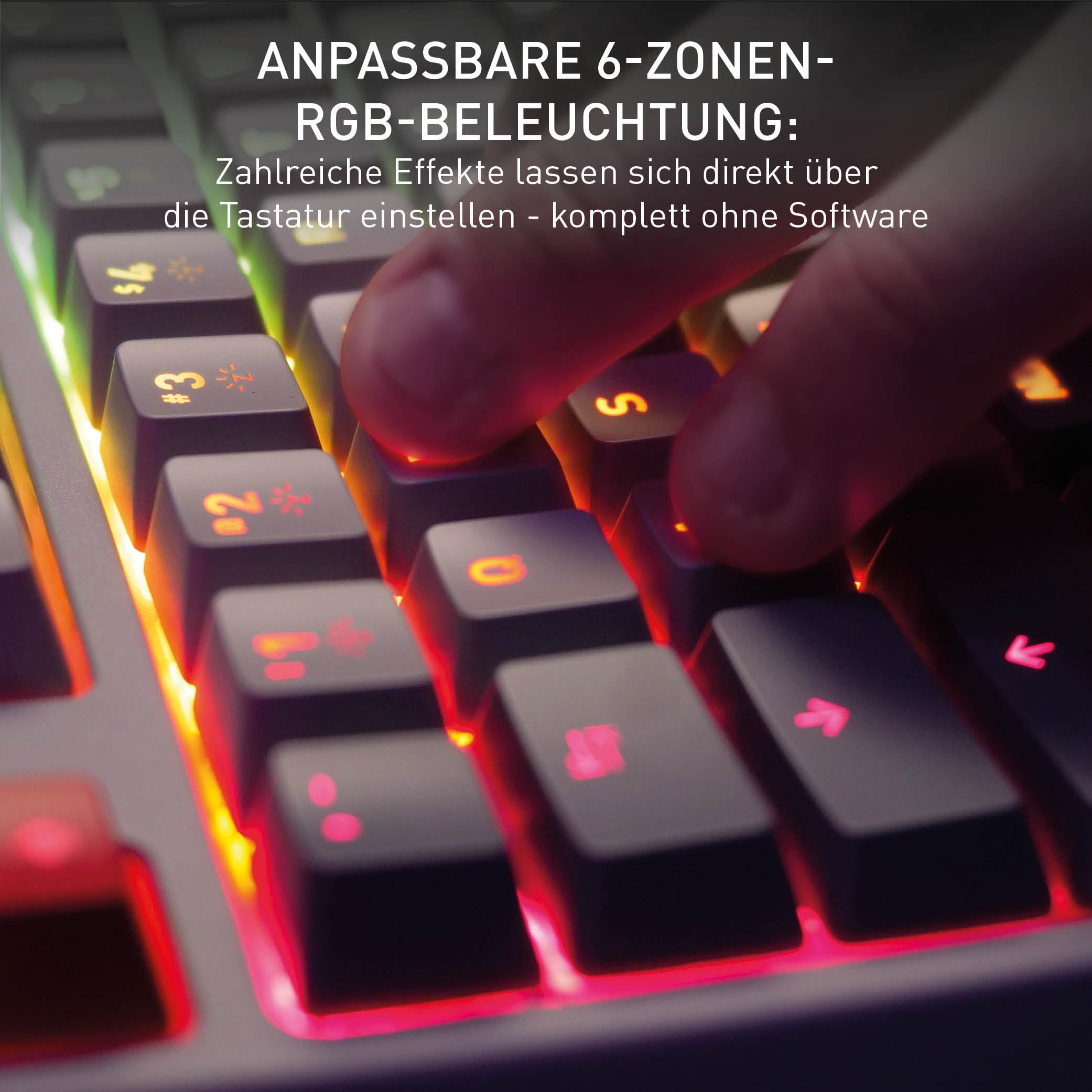 CHERRY XTRFY K4V2 TKL, Kabelgebundene Gaming-Tastatur ohne Nummernblock, Deutsches Layout (QWERTZ), RGB-Beleuchtung, Mechanische MX2A RED Switches, Retro 5