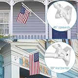 ZMTECH 6 ft Stainless Steel Flag Pole Kit Tangle Free Adjustable Bracket view 4